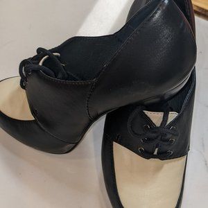 Sam Edelman Blk/white Naked Nappa w 7.5